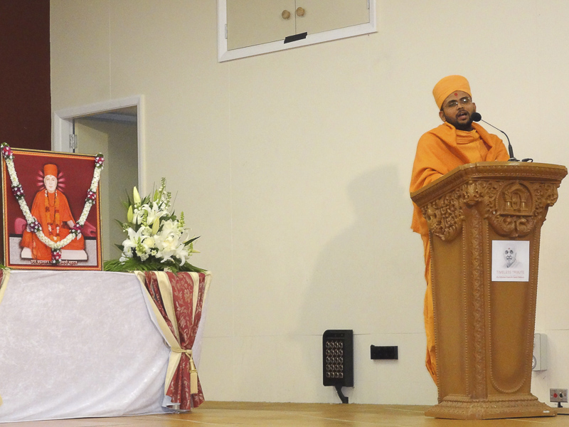 Tribute Assembly in Honor of HH Pramukh Swami Maharaj, Wellington