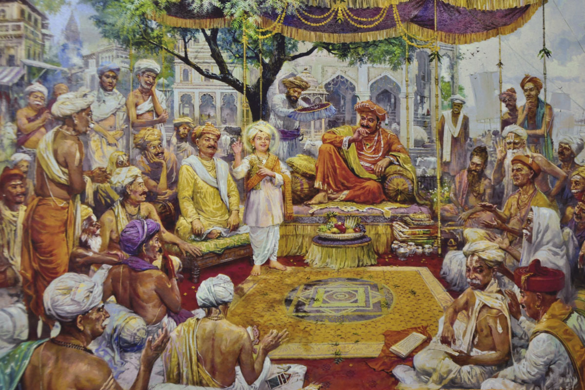 A painting from the book