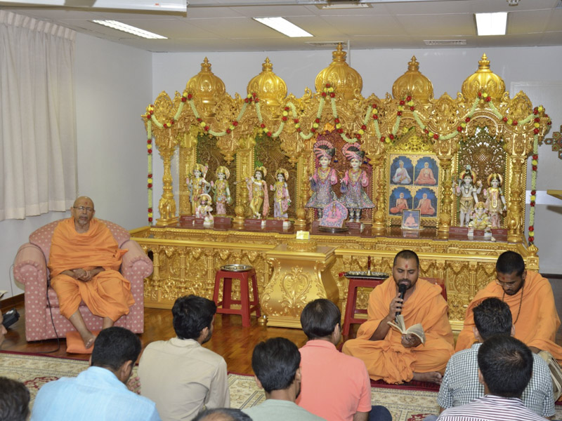 Satsang assembly at Singapore Mandir