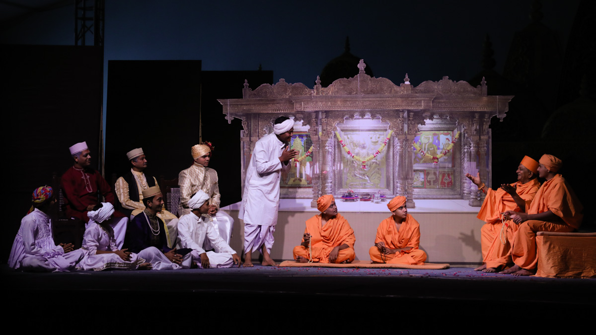 Children and youths present a cultural program