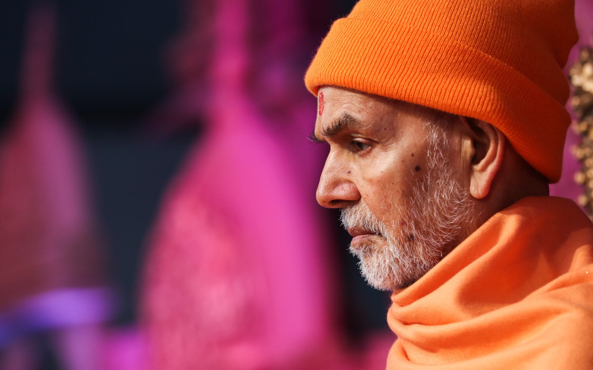 Swamishri during the assembly