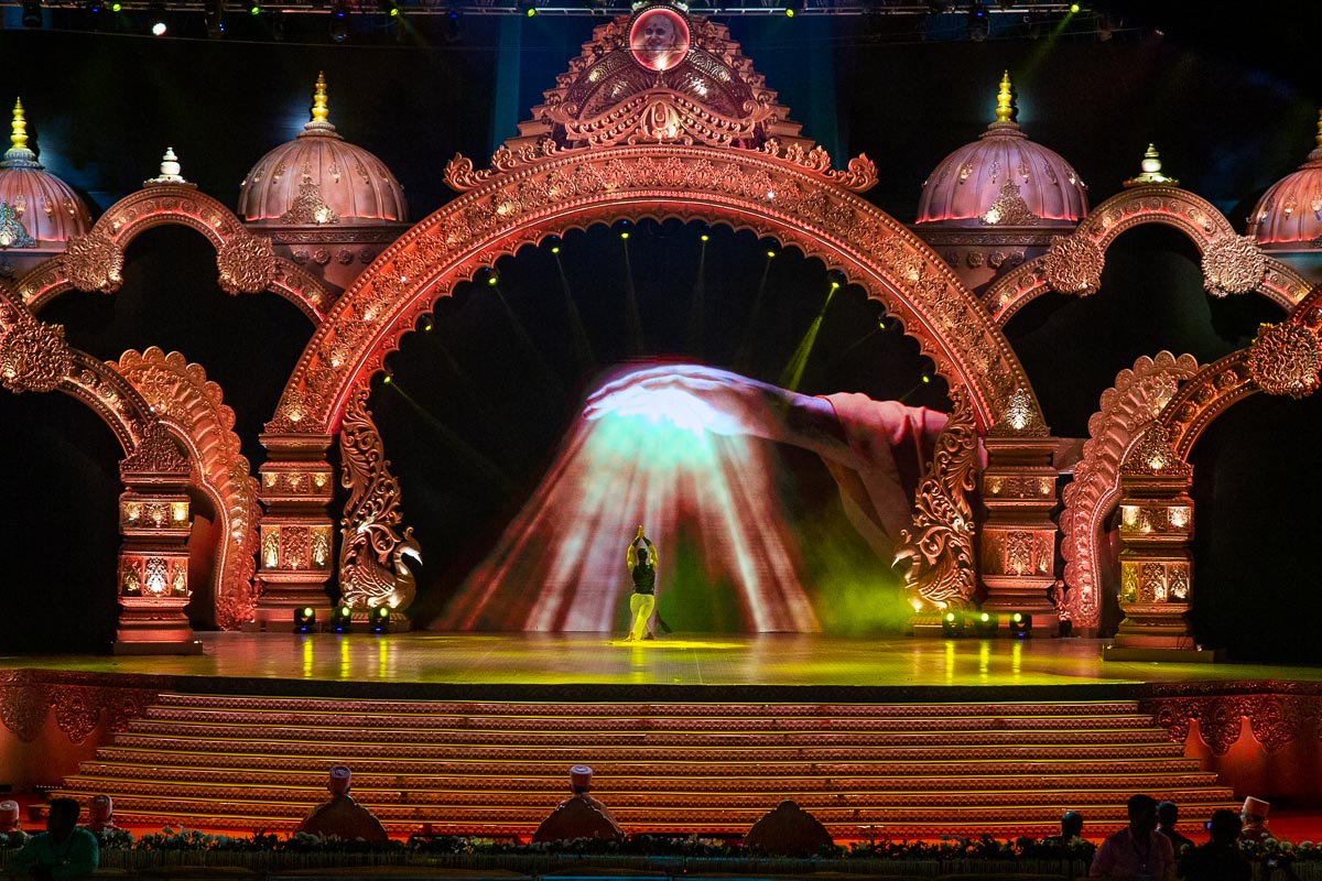 A youth performs a traditional dance