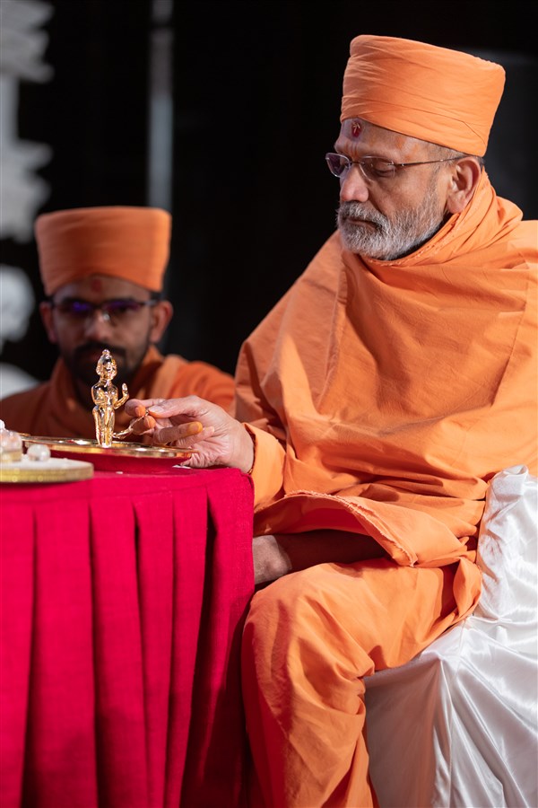 Amalak Pujan at Swaminarayan Akshardham, Robbinsville, NJ, USA
