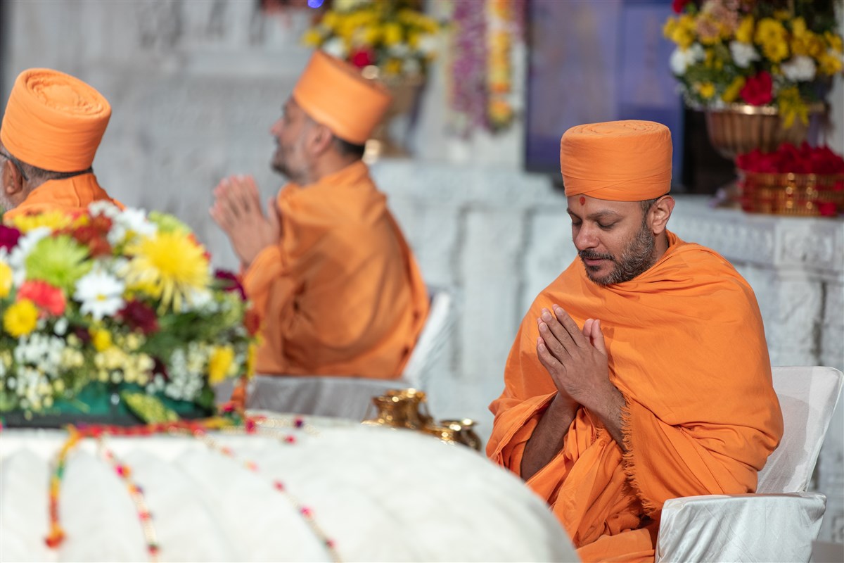 Amalak Pujan at Swaminarayan Akshardham, Robbinsville, NJ, USA