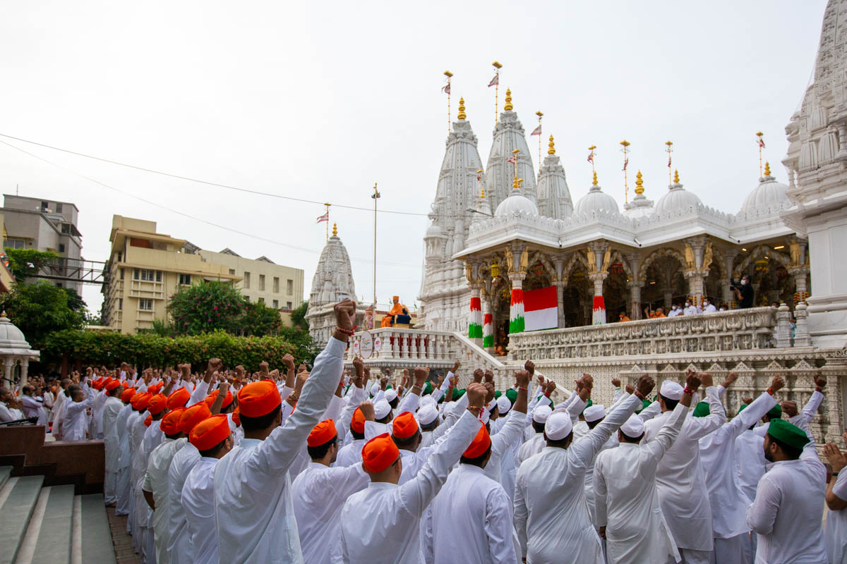 Mahant Swami Maharaj Celebrates India's Azadi ka Amrit Mahotsav, Ahmedabad