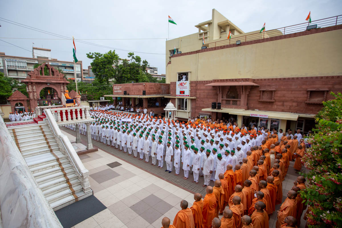 Mahant Swami Maharaj Celebrates India's Azadi ka Amrit Mahotsav, Ahmedabad