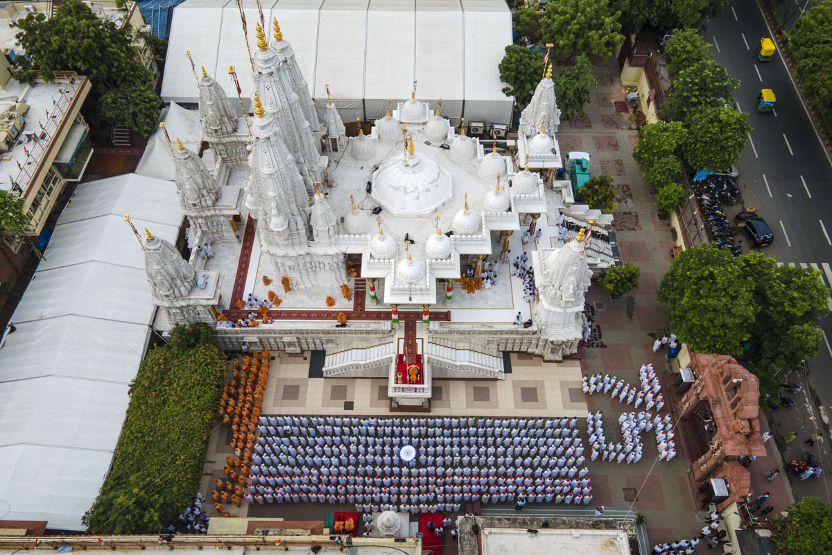 Mahant Swami Maharaj Celebrates India's Azadi ka Amrit Mahotsav, Ahmedabad