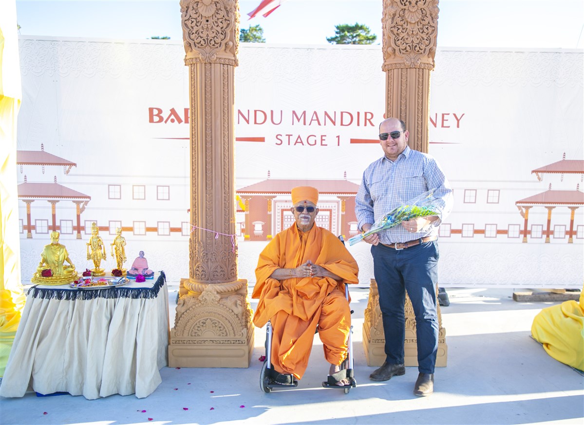 BAPS Hindu Mandir and Cultural Precinct Stambh Pujan, Sydney