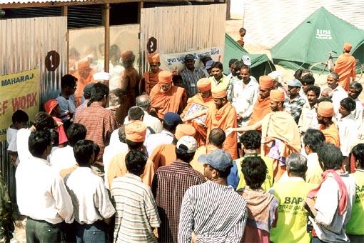 Swaminarayan Nagar - a temporary rehabilitation colony, Bhuj