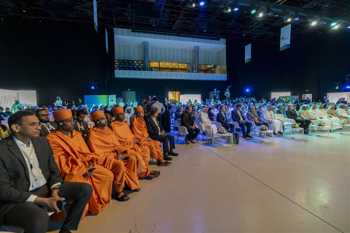 Swamis of BAPS Hindu Mandir, Abu Dhabi at the 3rd International Dialogue of Civilizations and Tolerance Conference (IDCT 2026) in Abu Dhabi