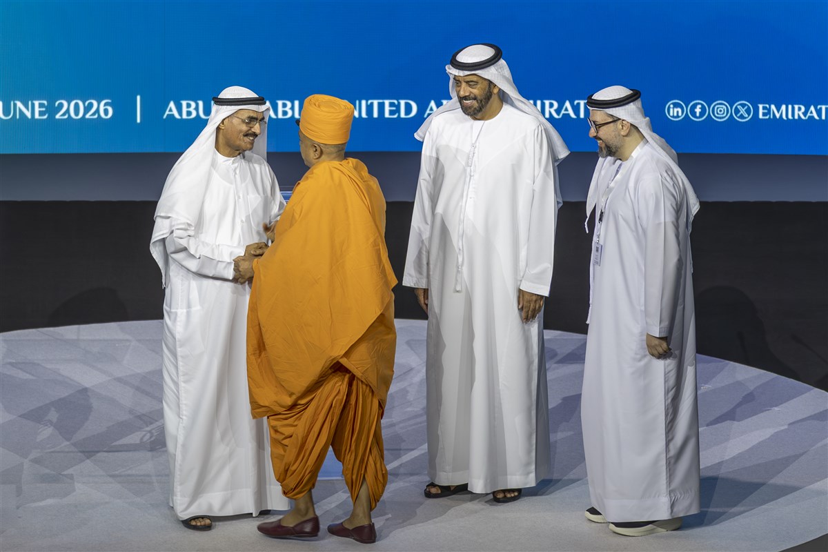 Swami Brahmaviharidas joins esteemed dignitaries in meaningful dialogue at the 3rd International Dialogue of Civilizations and Tolerance Conference (IDCT 2026), Abu Dhabi