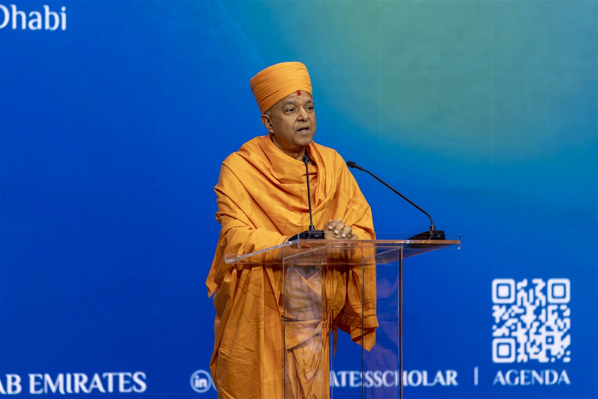 Swami Brahmaviharidas emphasised the need for AI-empowered families, not just AI-powered families at IDCT 2026 in Abu Dhabi