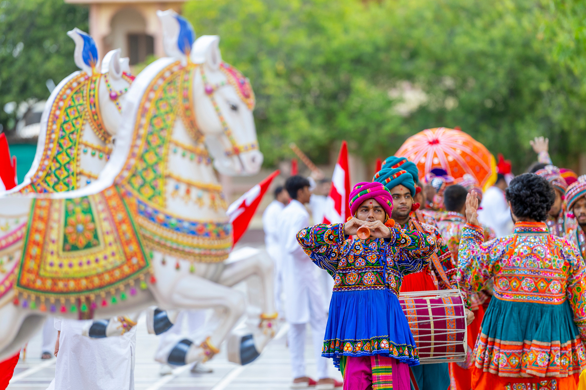 The Rathyatra Celebration at BAPS Shri Swaminarayan Mandir, Sarangpur