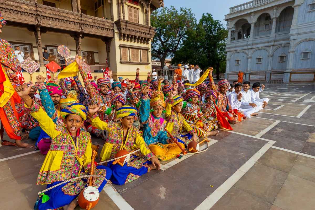 Children during the assembly